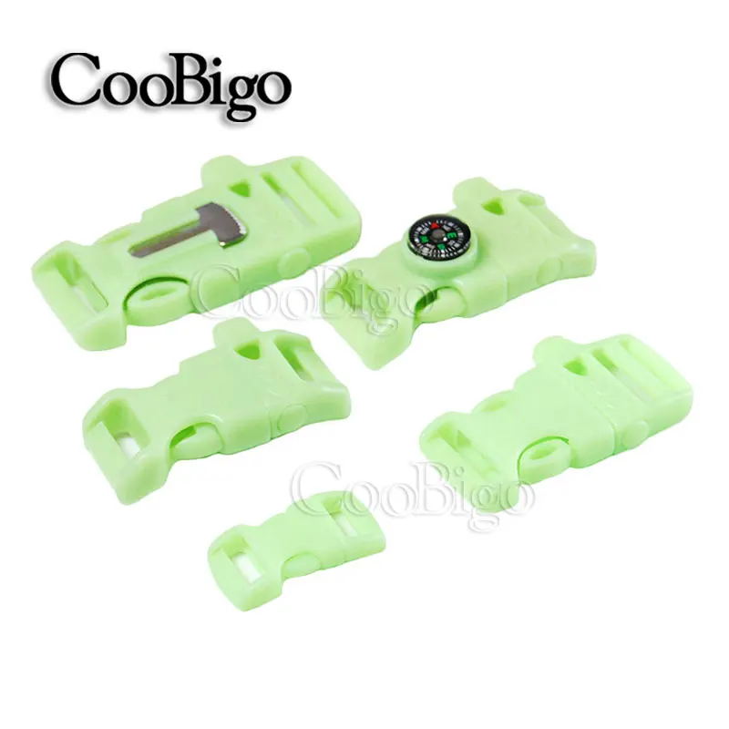 10 шт. изогнутая и плоская 3/8 &quot5/8&quot 3/4 &quotбоковая пряжка свисток светится в