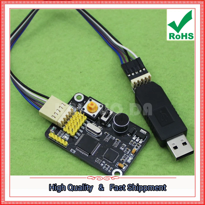 

ASR MO8-B Non-specific voice recognition module Voice control chamber Escape voice module board C3B5