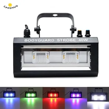 

LED Flash Stage Lights 40W 2Led Strobe Lamps for DJ Disco Party KTV Party Holiday Lighting Professional Stroboscope Flash Light