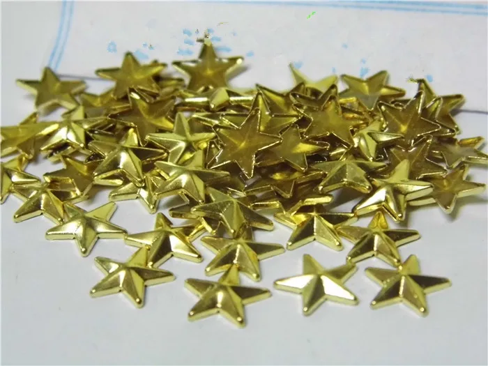 2016fashion 10mm Gold Copper hot fix nailhead panel pressing Studs Spots Punk Rock DIY Spikes Clothes 50pc/lot Free shiping | Дом и сад