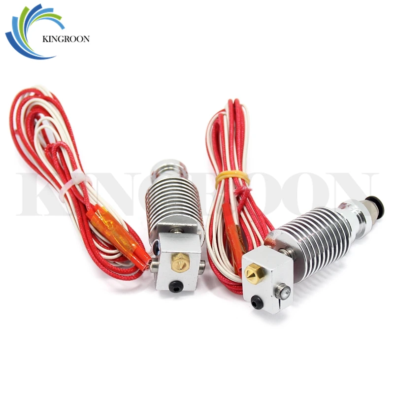 V6 J-رئيس Hotend عن الطارد عدة 3D طابعات جزء التبريد مروحة قوس كتلة الثرمستورات فوهة 0.4 مللي متر 1.75 مللي متر خيوط أجزاء