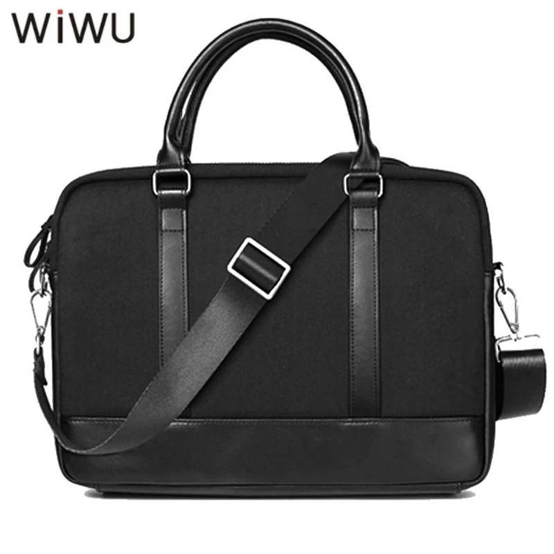 

WIWU 13 14 Inch Waterproof Computer Laptop Notebook Bag Messenger Shoulder Bags for Men Women Genuine Leather Briefcase Freeship
