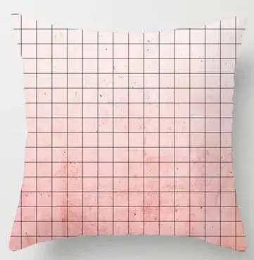 Чехол для подушки в скандинавском стиле с мраморным декором, розовый чехол для подушки с геометрическим принтом в виде сердца для девочки, чехол для подушки для домашнего дивана - Цвет: A17