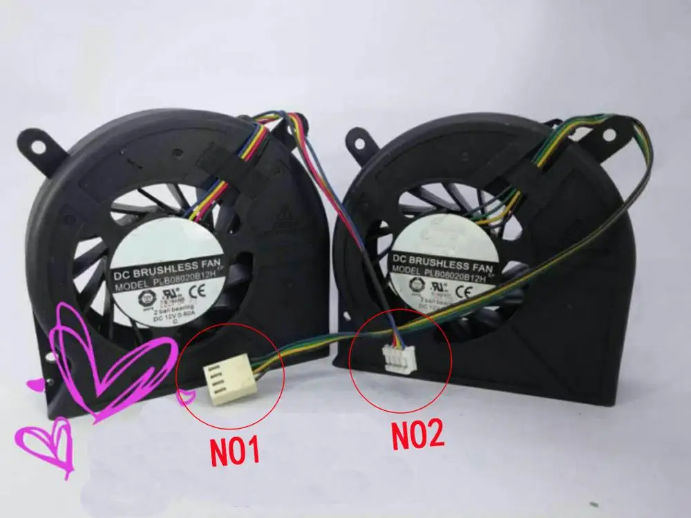 

New Laptop CPU Cooling Fan For MSI MSAC73 AE2050 Haier C3 Q51 Q52 Q5T Q7-one PLB08020S12H HDP-9185