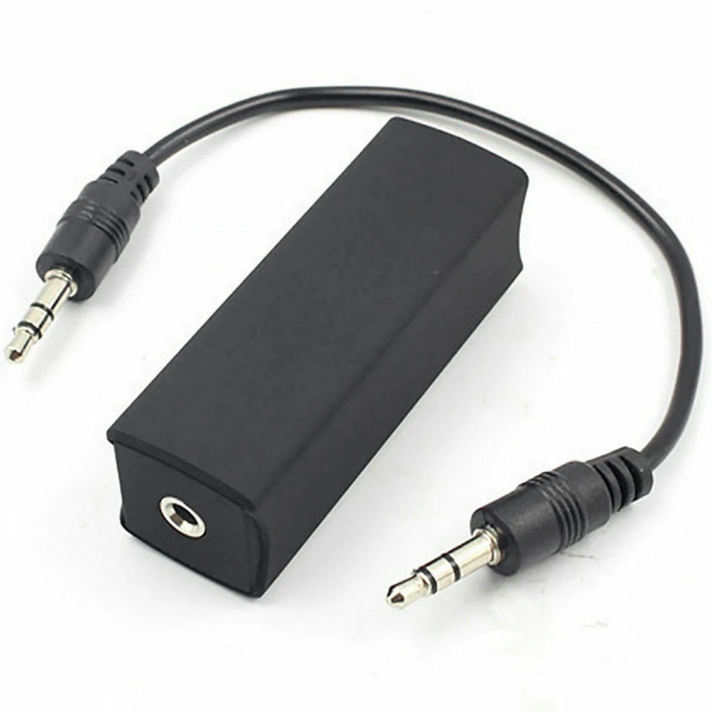 

Aux Noise Isolator Ground Loop ABS Home Stereo Speakers Car Audio Accessories Safe Portable Anti-interference With Cable Durable