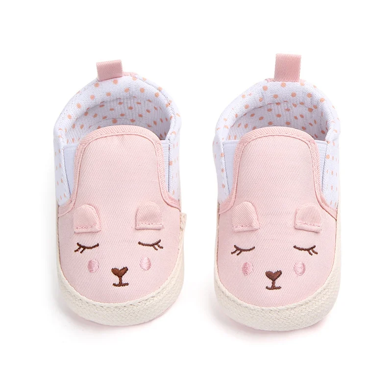 Детская обувь для девочек милые животные узор детская обувь против скольжения малыша первые ходоки 0-12 месяцев Высокое качество