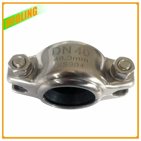 DN 40 1.5" 48.3 mm 1200 psi Stainless Steel 316 Pipe Clamp Couplingin