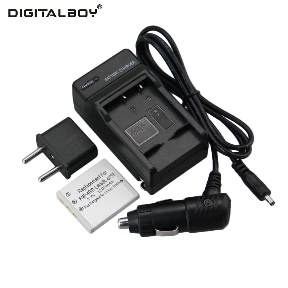 Hot Sale 1pcs NP 40 NP 40 NP40 camera Battery+Charger+Car charger+Plug Adapter For FUJIFILM FUJI