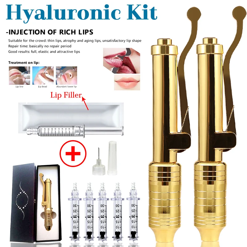 

Lip Injection Hyaluronic Acid with 24K Hyaluronique Pen Filler For Injection Gun Kit For Filler dermal Filling Lips Anti Wrinkle