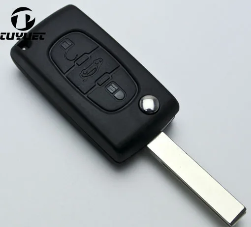 Сменный чехол для ключей с дистанционным управлением peugeot 407 307 308 607 3 кнопками