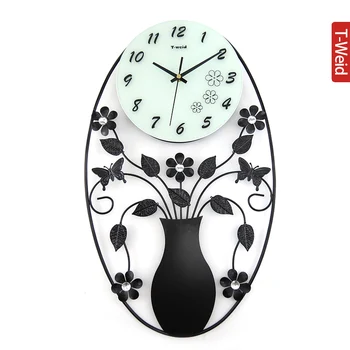 

Wooden arch hammock wall clock mute wall clock and watch fashion rustic clock wrought iron wall clock fashion pocket watch