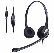 Wantek 3 5mm Headphone Cell font b Phone b font Headset Noise Canceling Mic and Adjustable