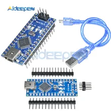 Мини USB нано 3,0 Atmega328P-AU Atmega328 микро плата контроллера 5 в 16 МГц с контактами USB кабель для Arduino FT232 модуль