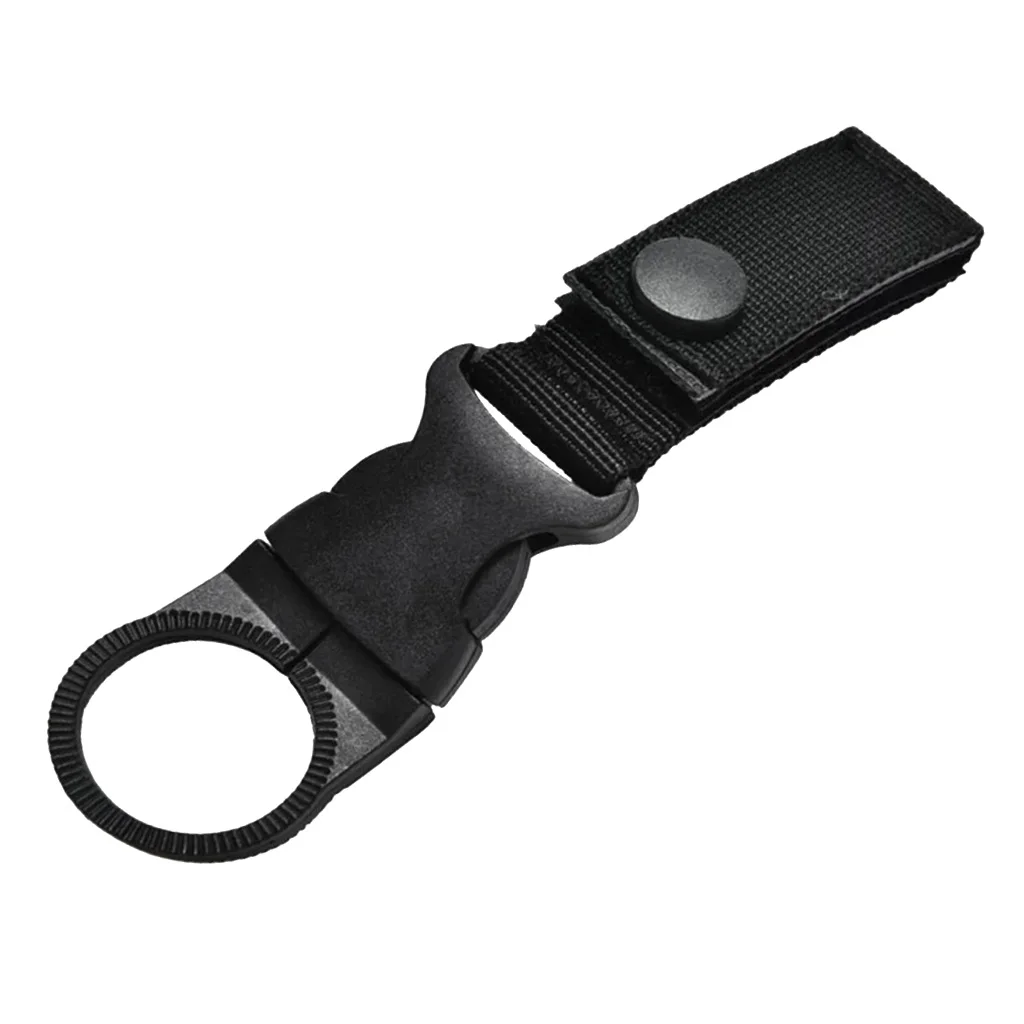 Outdoor Carabiner Nylon Key Hook Molle Webbing Buckle Strap Hanging Belt Buckle Water Bottle Holder 14.5 x 2.5 cm 