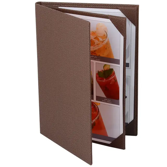 30 pcs/lot PU Leather Restaurant Menu Covers Hotel Cafe Menu Folders