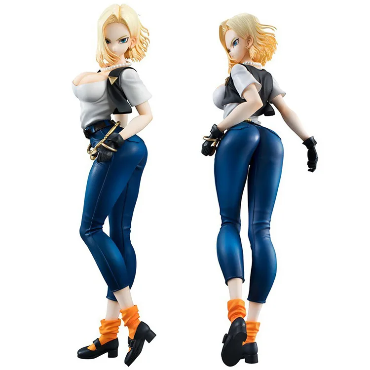 

Version 2 Dragon Ball Z Girls Gals Android 18 Lazuli Sexy PVC Action Figure Collectible Model Toy Brinquedos Christmas Gift