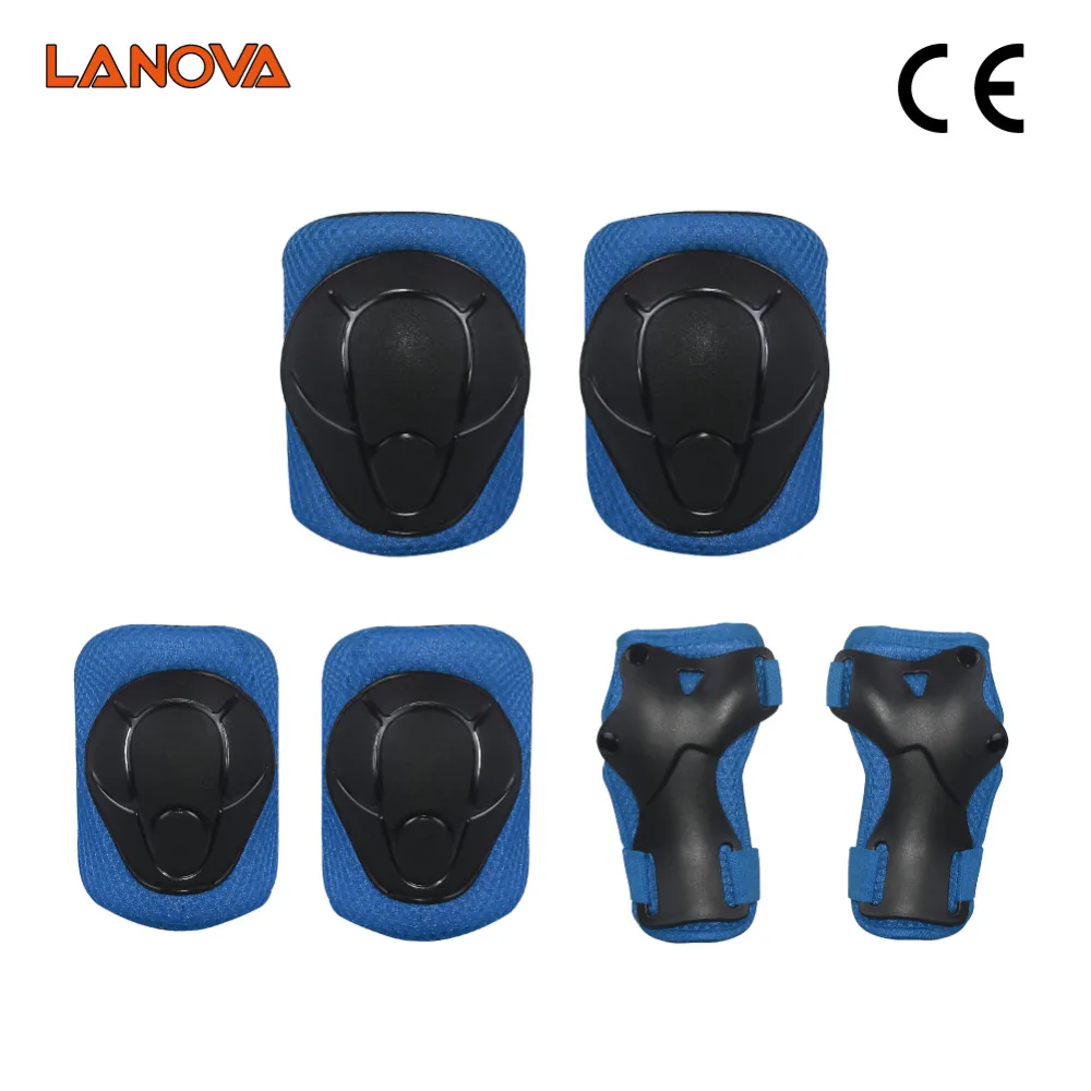 LANOVA 6 шт./компл. Защитное снаряжение для катания на коньках налокотники