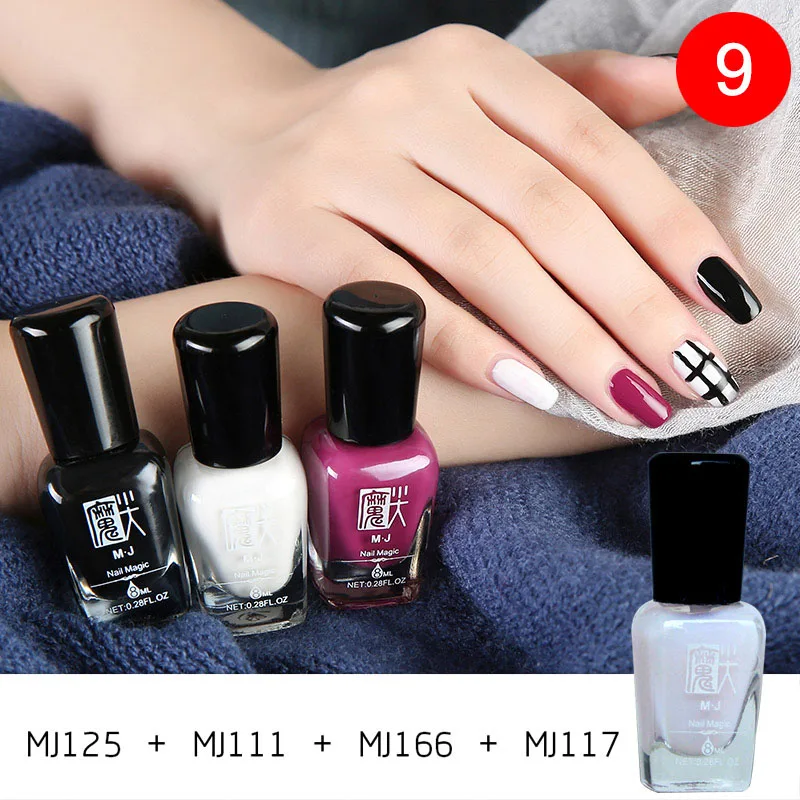 

High Quality 4 Pcs Peel Off Nail Polish Kit Breathable Non Toxic Peelable UV Gel Nail Lacquer