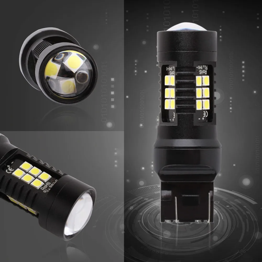 Светодиодная лампа T20 7440 7443 SRCK 2 шт. 1200 лм W21W W21/5 Вт Led T25 3157 3156 p27/7 автомобильная