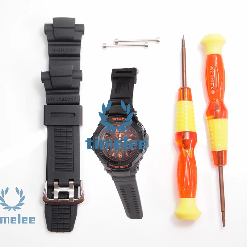 

Replacement Black Silicone Watch Band Waterproof Rubber Divers Strap For casio GW-3500B GW-3000B G-1200B G-1250B