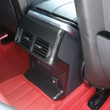 Карбоновое волокно, стильный задний ряд, кондиционер, вентиляционная рама, крышка для Land Rover Range Rover Velar-, автомобильные аксессуары
