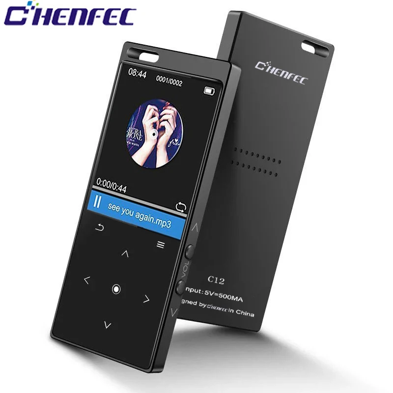 CHENFEC C12 MP4 плеер Металлический MP4 плеер без потерь HiFi MP4 музыкальный плеер с высококачественным звуком динамик электронная книга fm-радио часы