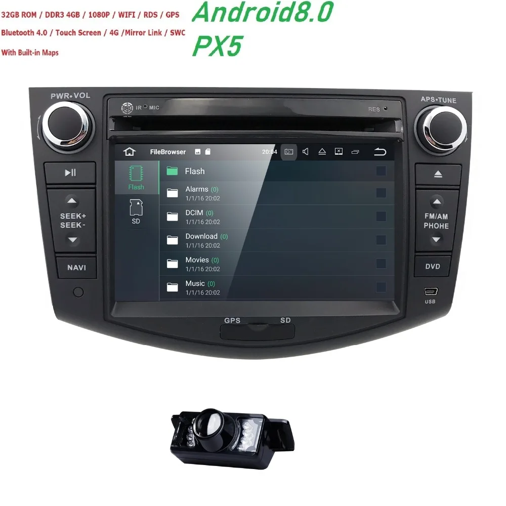 2 din Android навигации Аудио автомобильное радио DVD плеер gps для Toyota RAV4 2006 2007 2008 2009 210 2011
