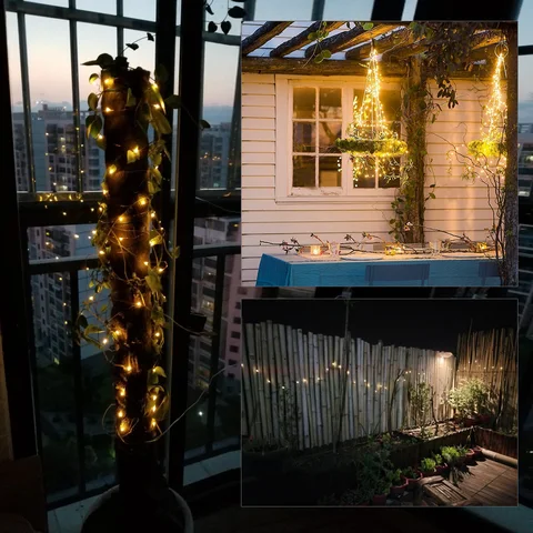 Guirnalda Solar 10m (100 LED) – 8 Modos – Exterior Impermeable — imagen 2