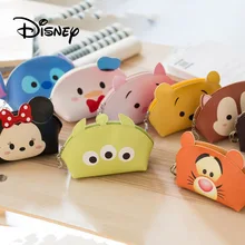 Дисней мультфильм портативный кошелек милый Ститч Винни Пух Микки Маус для женщин многофункциональный хранения Макияж Монета Сумка Игрушки для девочек