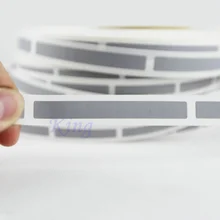 Отрывающиеся Стикеры 10*55 мм скретч с помощью монеты заготовка серебряного цвета кодовое покрытие стикер для паролей наклейка для карты царапин