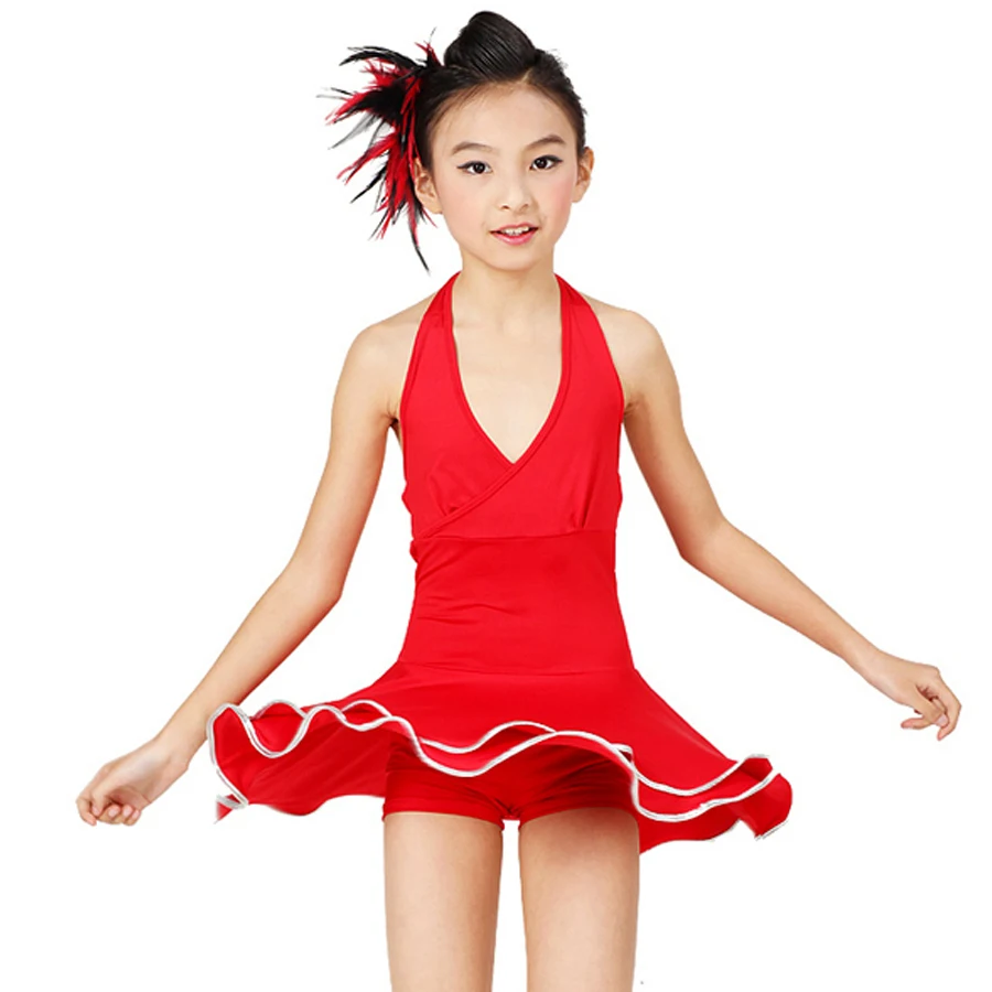 Dress For Dancing Black/Red Ballroom Dance Dress Girls S XXL Girls