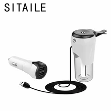SITAILE Vehicle Mounted Car Air Humidifier 3.1A Dual USB Car Charger for Smartphone Air Cleaner Free Shipping Car-styling
