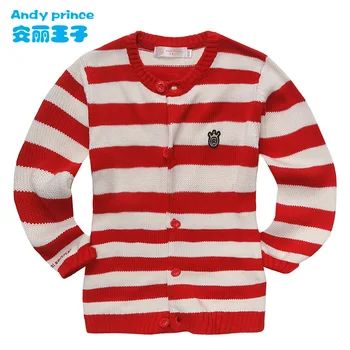 

Spring Autumn Girl Sweater Cardigan Outerwear Baby Girl Striped 100% Cotton Basic Cardigan Button Sweater for Kids Girls