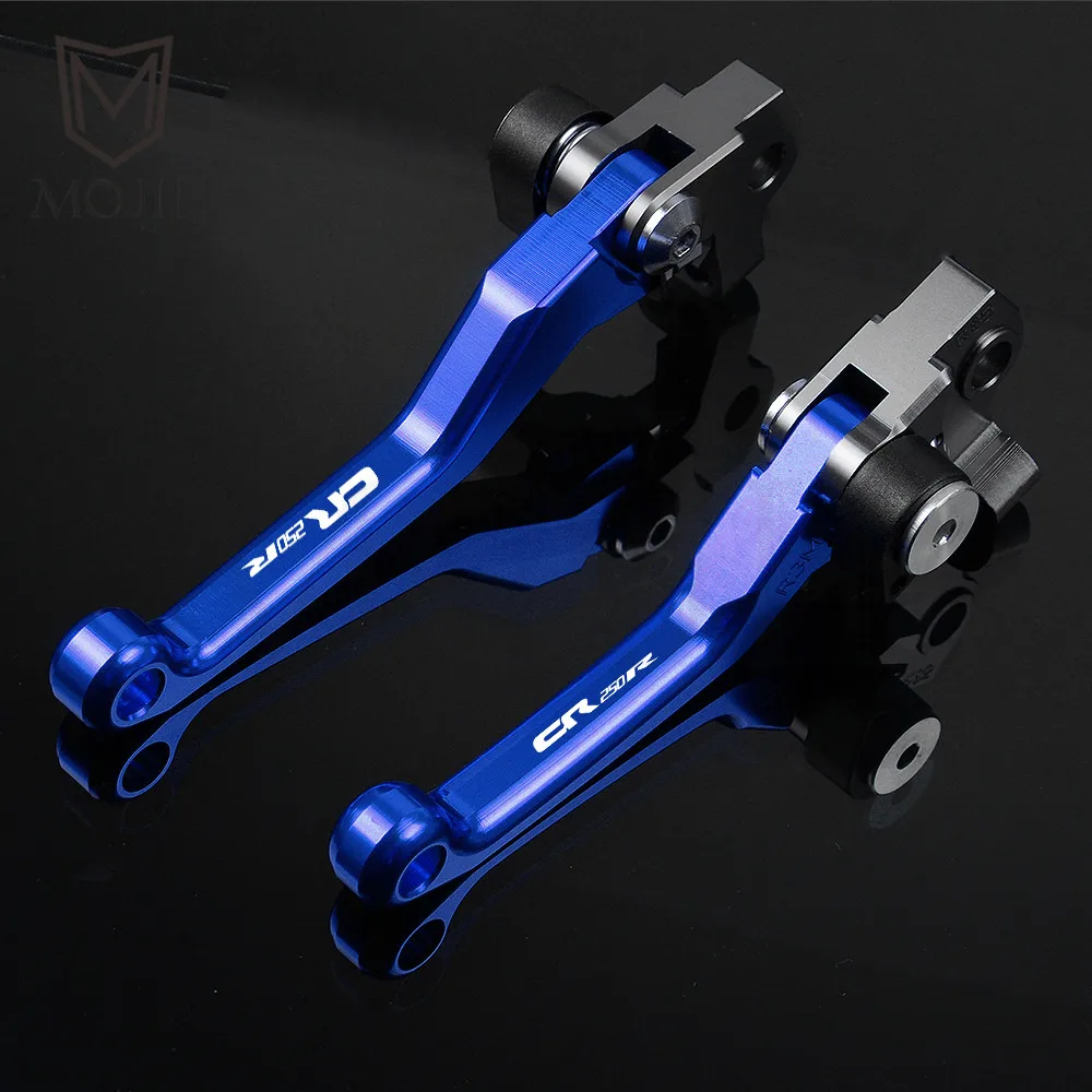 Для Honda CR250R CR 250R 250 R 1992-2003 2002 2001 2000 2004-2007 2005 2006 Мотокросс CNC Pivot тормозные рычаги сцепления Байк - Цвет: CR250R 92-03 Blue