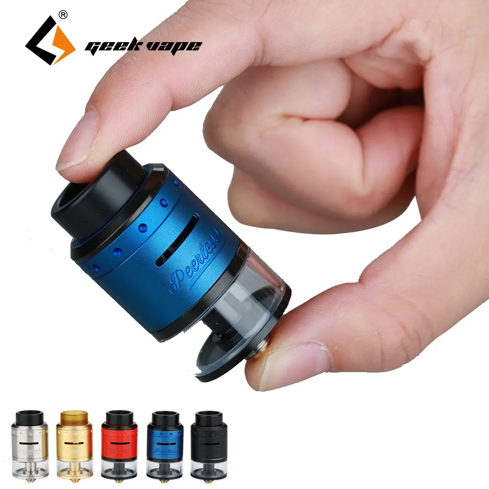 

Original Geekvape Peerless RDTA Tank Atomizer 2ml/4ml Capacity Hinge-lock Filling System 810/ 510 Drip Tip E Cigs Tank Vape