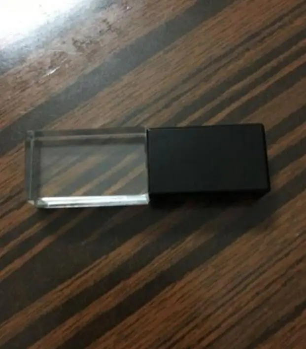 USB 3.0 transparent Acrylic Crystal flash drive custom 3D company gift logo