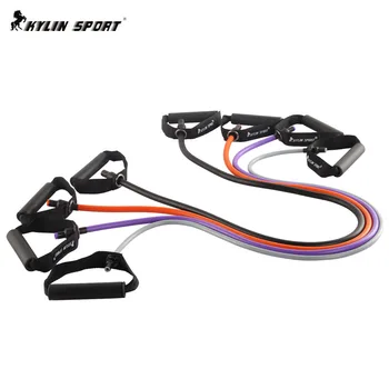 

2017 4pcs/set New Resistance Bands Pull Rope Workout Exercise Pilates Yoga Fitness Tubes