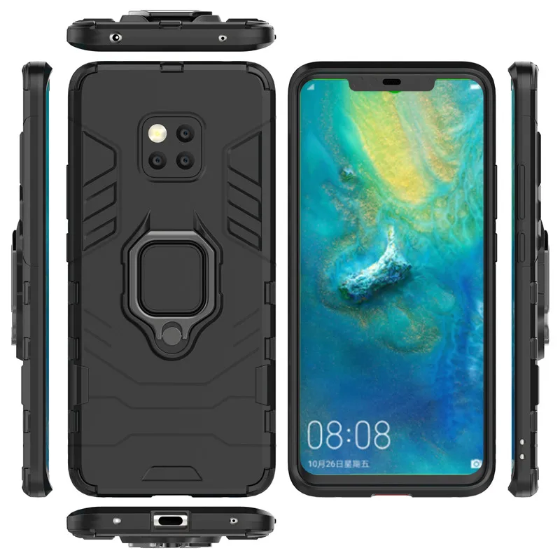 For HUAWEI Mate 20 Pro Case Car Holder Magnetic Suction Ring Bracket Rugged Armor Phone Cover For HUAWEI Mate 20X  20 Lite Capa (16)