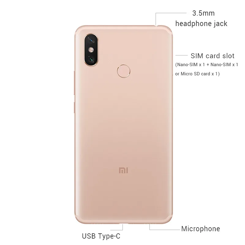 Xiaomi Mi, Макс. 3, 4 Гб ОЗУ, 64 Гб ПЗУ, мобильный телефон, 6,9 дюймов, полный экран, Восьмиядерный процессор Snapdragon 636, 5500 мАч, 12 Мп+ 5 МП, двойная камера