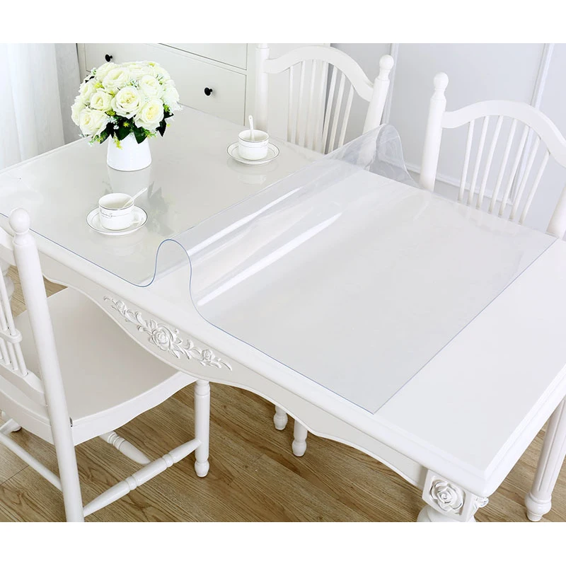  Soft glass PVC waterproof tablecloth transparent frosted coffee table table mat waterproof and oil-