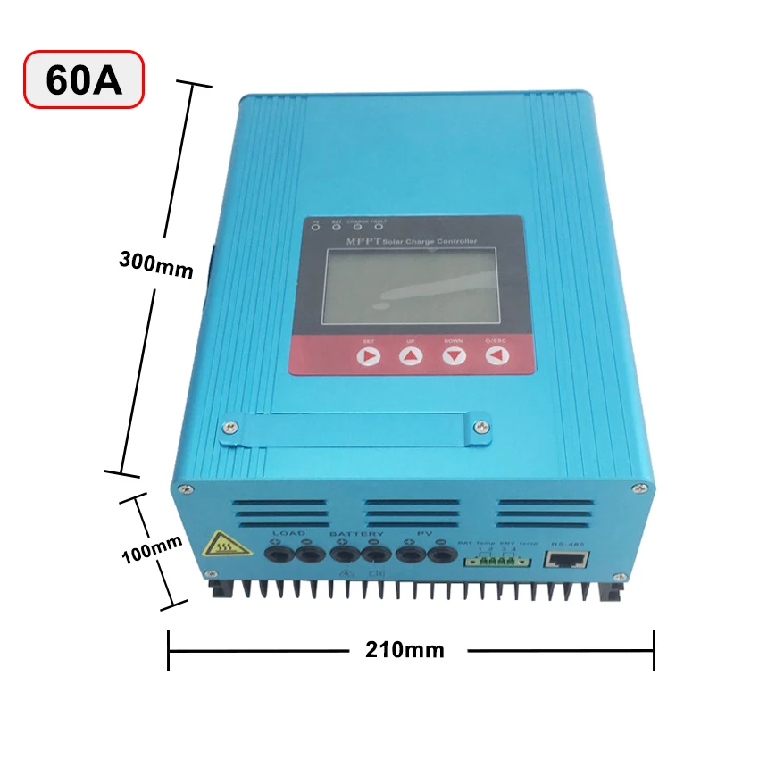 Controlador de Carga Controlador do Carregador de Bateria Painel da Célula Solar de Mppt Solar 48 v 30 60a Auto Controlador Rregulator 12 - 24 3 48 V 30 60A Controlador do Carregador
