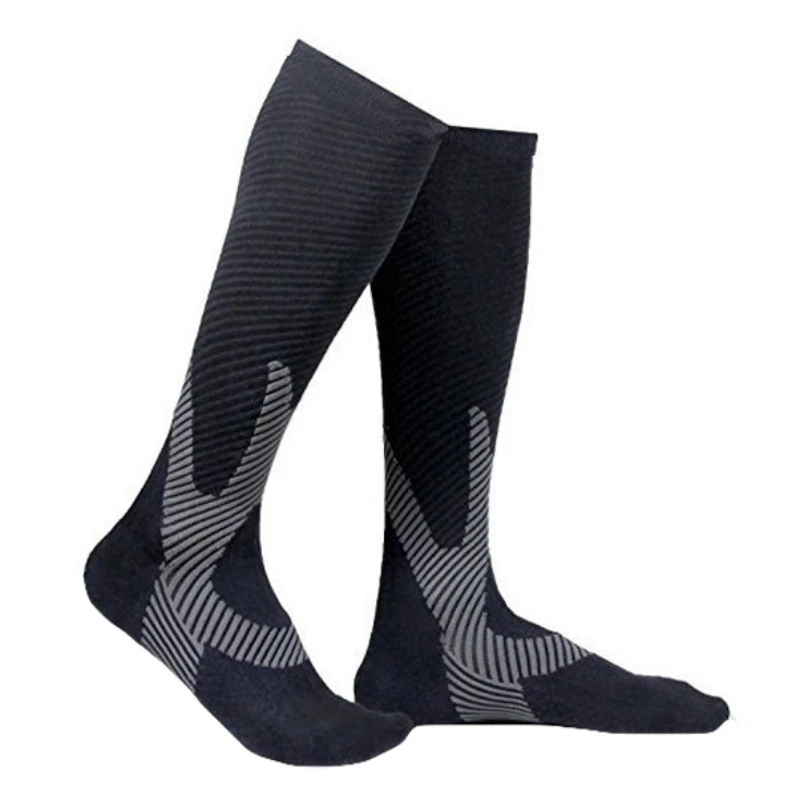 Беговые компрессионные дышащие баскетбольные футбольные длинные спортивные носки для велоспорта фитнес беговые леггинсы для мужчин и женщин