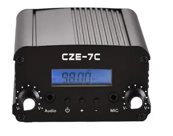 

CZH CZE-7C 7W FM stereo PLL broadcast transmitter 76-108MHZ FREE SHIPPING