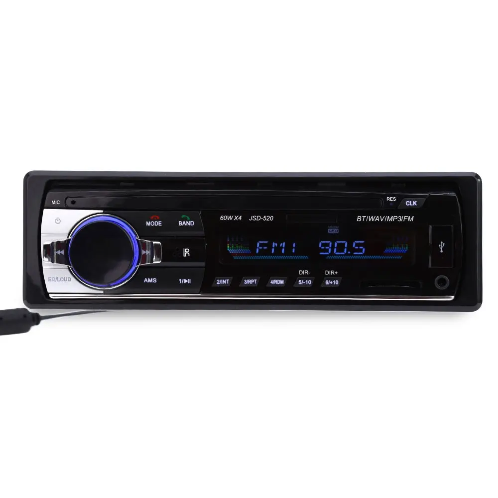 Zeepin 12 V Bluetooth V2.0 автомобильный аудио стерео MP3 плеер радио в тире Поддержка USB AUX