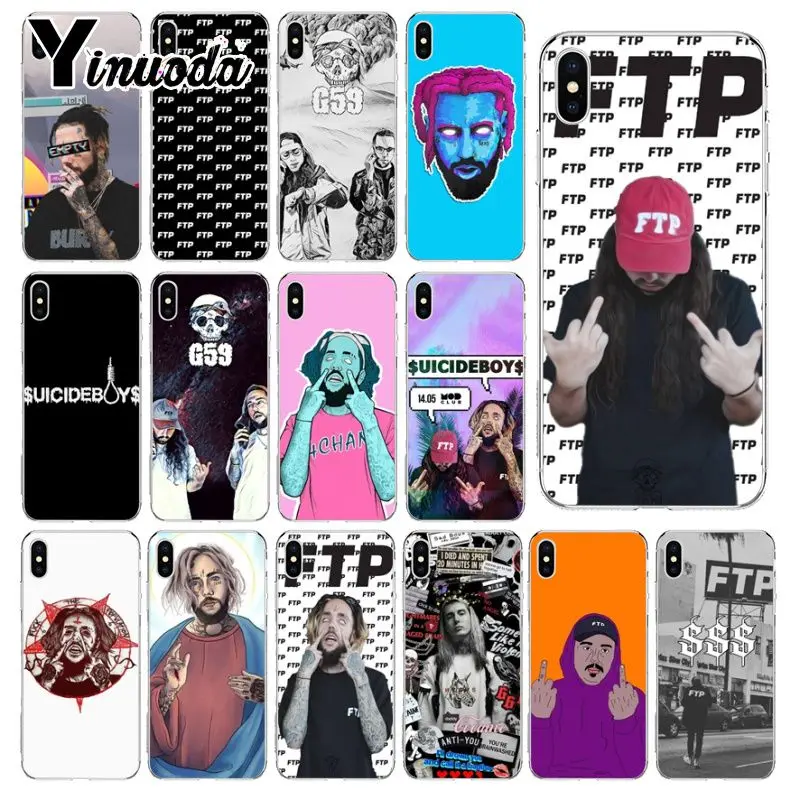 Yinuoda FTP $ uicideboy Suicideboys мягкий TPU чехол для телефона Apple iPhone 8 7 6S Plus X XS MAX 5 5S SE XR
