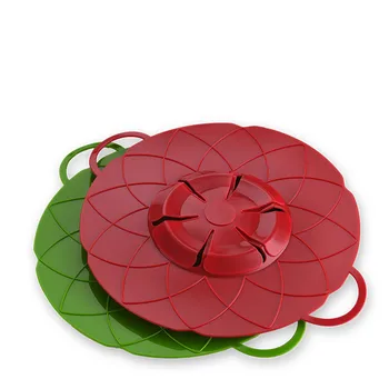 

1 PCS 31.6cm diameter cooking pot cover utensil kitchen gadget silicone cover leakproof plug cover AP11131409