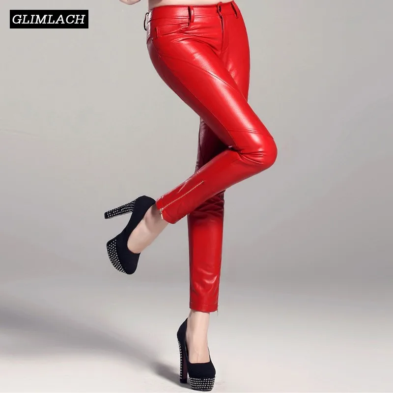 genuine leather trousers