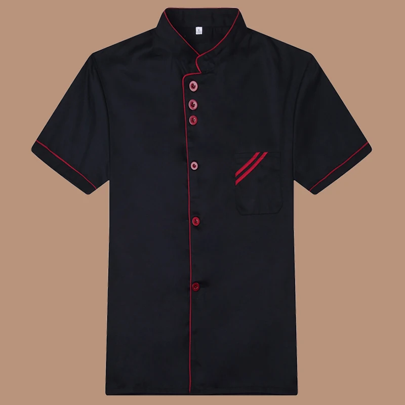 

2017 New Food Service Cloth Kitchen Chef Jackets Uniform Short Sleeve Hotel Cook Workwear Clothes Restaurant Chief Clothes