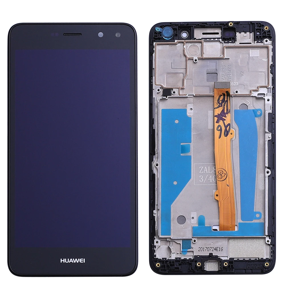 Najtaniej Dla Huawei Nova Young 4G LTE Y6 2017 Y5 2017 MYA L11 MYA L41 wyświetlacz LCD + montaż digitizera ekranu dotykowego z ramką