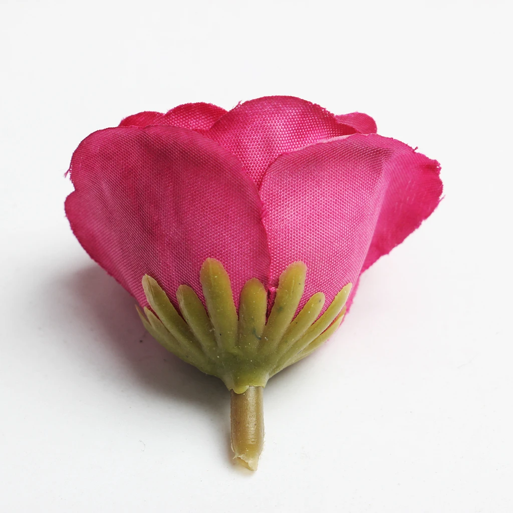 New Hot Sale 10pcs Decorative Artificial Silk Rose Flower Head for Wedding Party Home Decor Photo Albums DIY Hats Clothes Favors